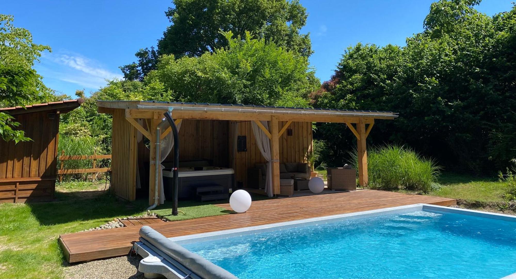 Gites & Spa De Charme " Ploum" Pouydesseaux Eksteriør billede